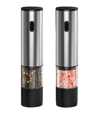 TrueGrind Electric Spice Grinder Set — 2 Rechargeable Salt & Pepper Mills